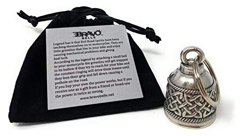 Campanita Bravo Celtic Band Para Moto O Llavero De La Suerte