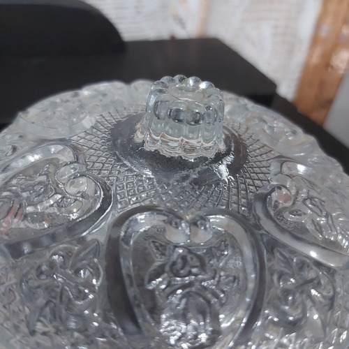 Imagem 4 de 10 de Bomboniere Baleiro Antigo De Cristal Perfeito Estado