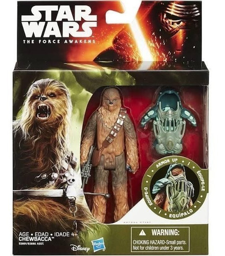 Star Wars Chewbacca Armor Up. En Blister. Takara. Hasbro