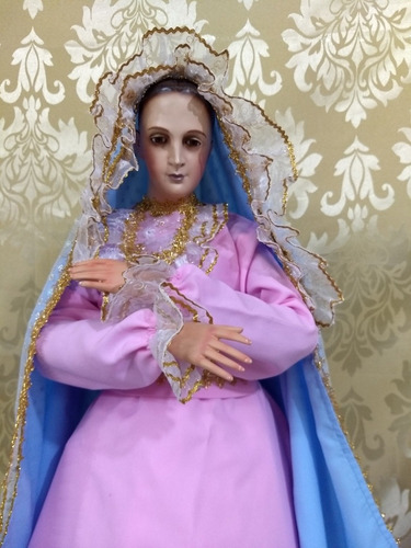 Imagen 2 de 10 de Virgen Maria O Inmaculada De Vestir 86 Cm