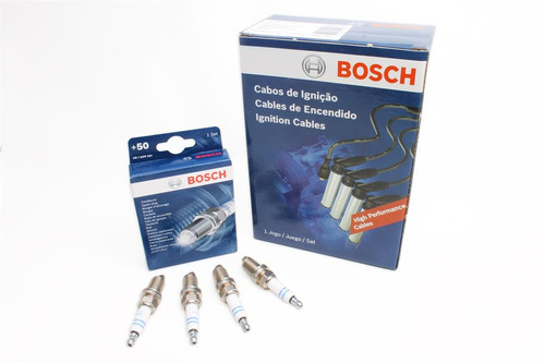 Kit Cables De Bujías + Bujías Bosch Palio 1.4 Mpi Desde 2007
