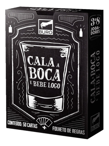 Cala A Boca E Bebe Logo Jogo De Cartas Mesa Buro Português