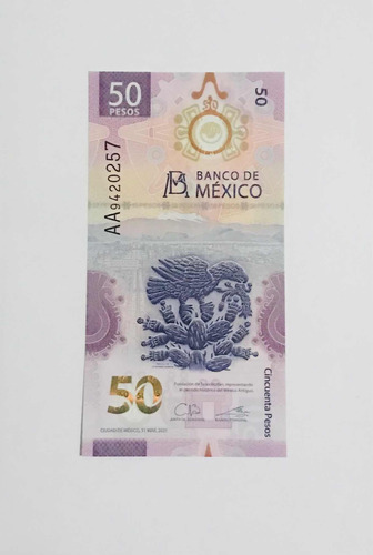 Billete Ajolote Serie Aa Sin Circulación