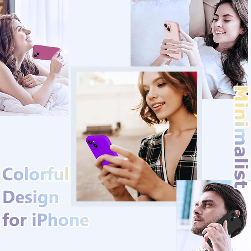 Funda Minimalista De Silicona De Color Sólido A Prueba De Golpes Para iPhone 16 Pro Max 15 14 13 12 11 Series