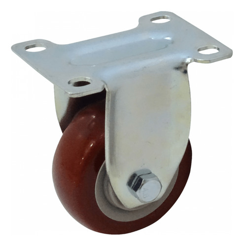 Rueda 3-pulgadas Roja Fija Soporta-30kg 65x95x105mm