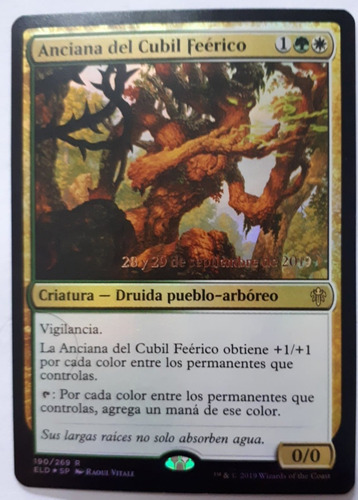 Magic Faeburrow Elder (prerelease) (throne Of Eldraine) Foil (Usado)