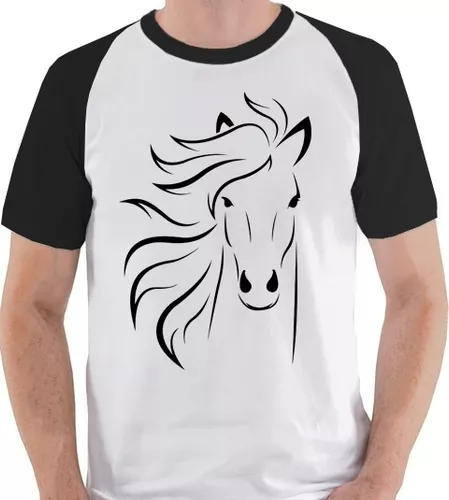 Camiseta Cavalo De Frente Hipismo Horse Camisa Blusa