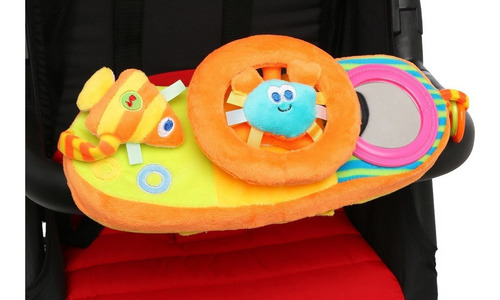 Imagen 6 de 6 de Juguete Peluche Para Bebe Cochecito Cuna Chifle Volante Aros