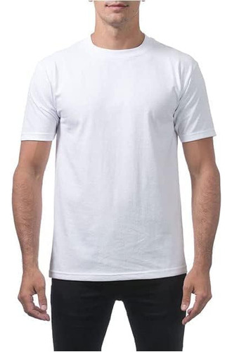 Poleras Blancas Para Hombre, Cuello Redondo De Manga Corta