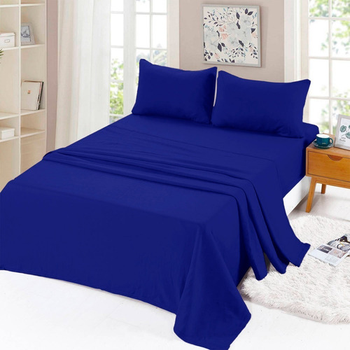 Sabanas De Polar 2.5 Plazas King Calentitas - Azul Rey