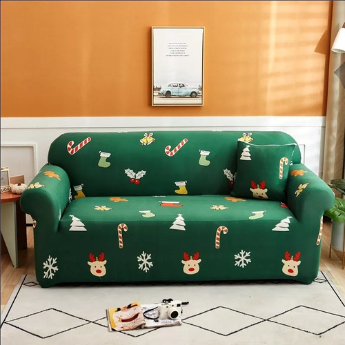 Funda Sillon 3 Cuerpos Diseño Navidad 