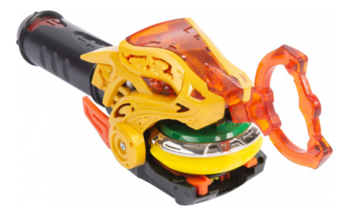Trompo Tipo Beyblade Con Lanzador Starter Pack Lightning Leopard