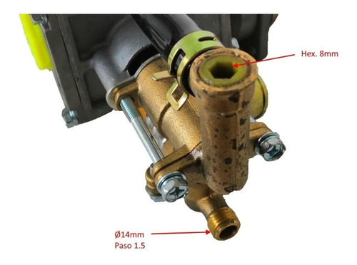 Bomba Fumigadora Para Mochila Motor 2 Tiempos Clutch 52mm Color Cromada