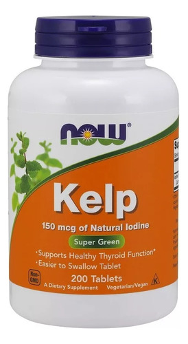 Kelp 150 Mcg 200 Tabletas Glándula Tiroides