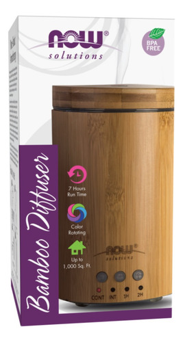 Difusor De Bambú Ultrasónico | Aceites Y Aromaterapia | 8hrs