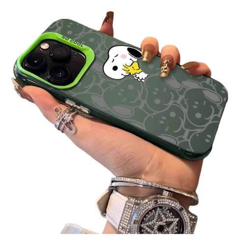 . Funda De Teléfono Móvil Snoopy Cartoon Gradient Heart For I