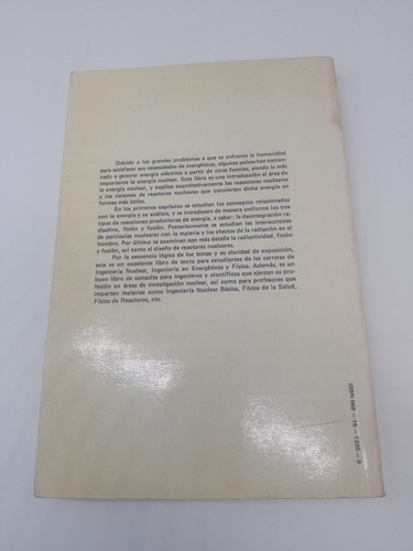 Libro Fundamentos De Ingeniería Nuclear Thomas J. Connolly (Usado)