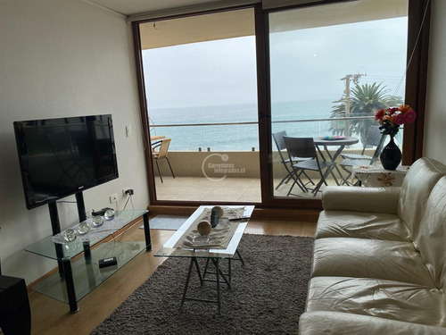 Venta Departamento En Concón De 3 Dorm. Primera Linea Playa