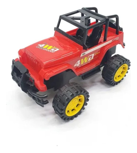 Jeep 4x4 Camioneta A Friccion Wrangler 22cm 4x4 Rojo