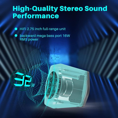 Altavoces Gamer Edifier G2000 16 W De Escritorio, Rgb Blanco