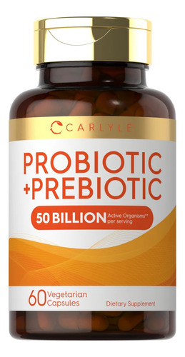 Probiotic-14 142 Mg + Prebiotic X 60 Caps | Carlyle Usa Sabor Neutro