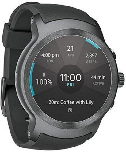 LG Watch Sport W280a 4g Lte Sim Card Smartwatch Reloj Silver