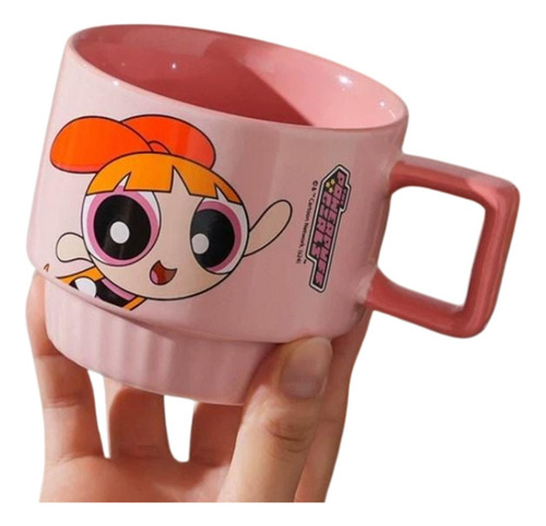 Taza Cerámica Chicas Superpoderosas Apilables Cute Kawaii X4 Uni Chicas Superpoderosas