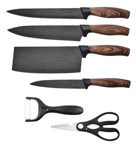 Set De Cuchillos Profesionales: 6 Piezas De Alta Calida13187