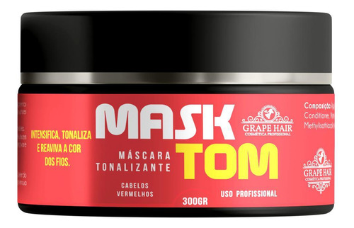 Máscara Tonalizante Mask Tom Cabelos Vermelhos 300g