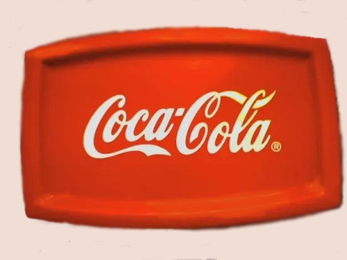 Bandeja Plastica Coca Cola - Memorabilia Unica! Decada 1990