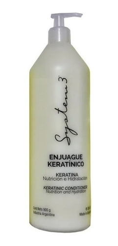 Enjuague Acondicionador Keratinico System 3 Nutritivo 1070g