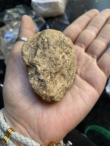 Piedras Lote De 3 Unid Naturales Fósiles Y Más (l5) Beige