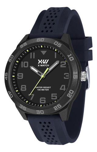 Relógio X-watch Masculino 48mm Preto Verde
