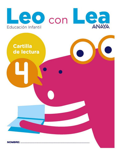 Leo Con Lea. Cartilla De Lectura 4., De Anaya Educación. Editorial Anaya Educación, Tapa Blanda En Español