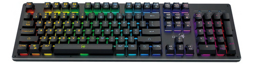 Teclado Gamer Gx Scorpion K10 Retroiluminado 6 Colores Idioma Español Color Del Teclado Negro