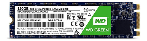 Disco sólido interno Western Digital WD Green WDS120G1G0B 120GB verde
