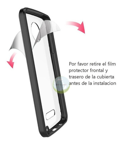 Imagen 3 de 5 de Funda Clear Case Cover Moto Z2 Play 2 Da Generacion