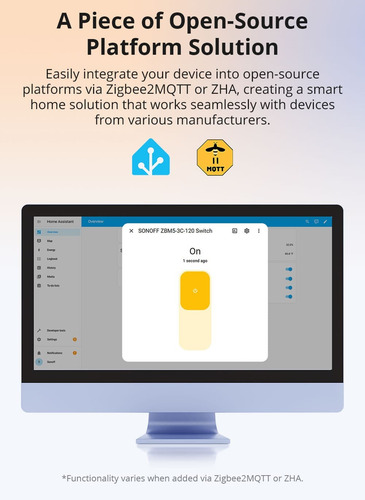 Sonoff Zbm5 Interruptor Zigbee Sin Neutro 2 Bot Alexa Google