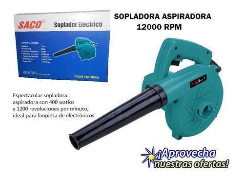 Soplador Aspiradora Polvo Marca Saco Mantenimiento Aseo