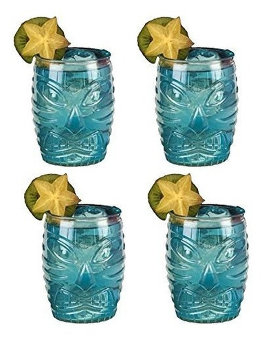 Juegos De Cristalería - Tiki Glass Polinesio 16 Oz Paquete D