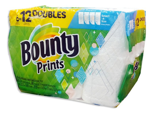 Toallas Para Cocina Bounty Prints X 6 Rollos