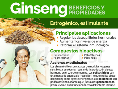 Ginseng Rojo Coreano. 60 Cápsulas X 500mg (100% Pureza) !