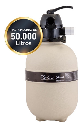 Filtro Pileta Pearl Fs-50 Válvula 6 Vías - Hasta 50.000 L No