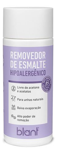 Removedor De Esmalte Sem Acetona Vegano 8x1 80ml Blant