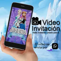 Comprar Video Invitación Digital Animada De Frozen