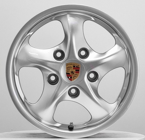 Jogo De Rodas Aro 15 5x130 Porsche Twist Raw Fusca Brasilia Cor Hyper Prata 5x130