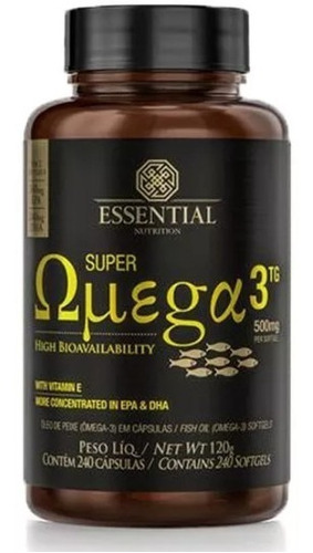 Super Ômega 3 Tg 500mg 240 Caps Oferta Essential Nutrition