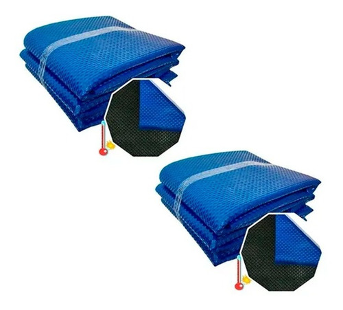 Kit Duas Capas Térmicas 6,3 X 4m - 2 X 2m 500 Micras