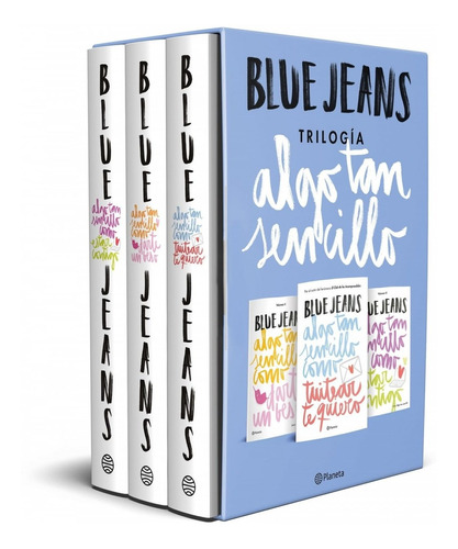 Libro Estuche Algo Tan Sencillo - Jeans, Blue