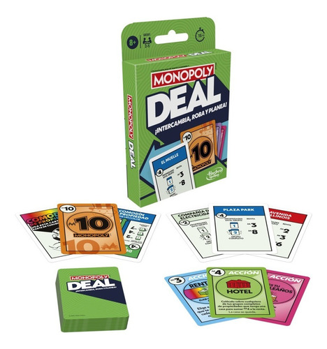 Juego De Carta Monopoly Deal Intercambia Roba Y Planea G0351
